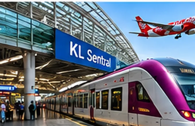 KL Sentral 機場快線 景點 AI 風格示意圖