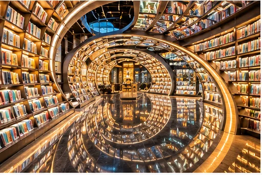 愈欣書店 景點 AI 風格示意圖